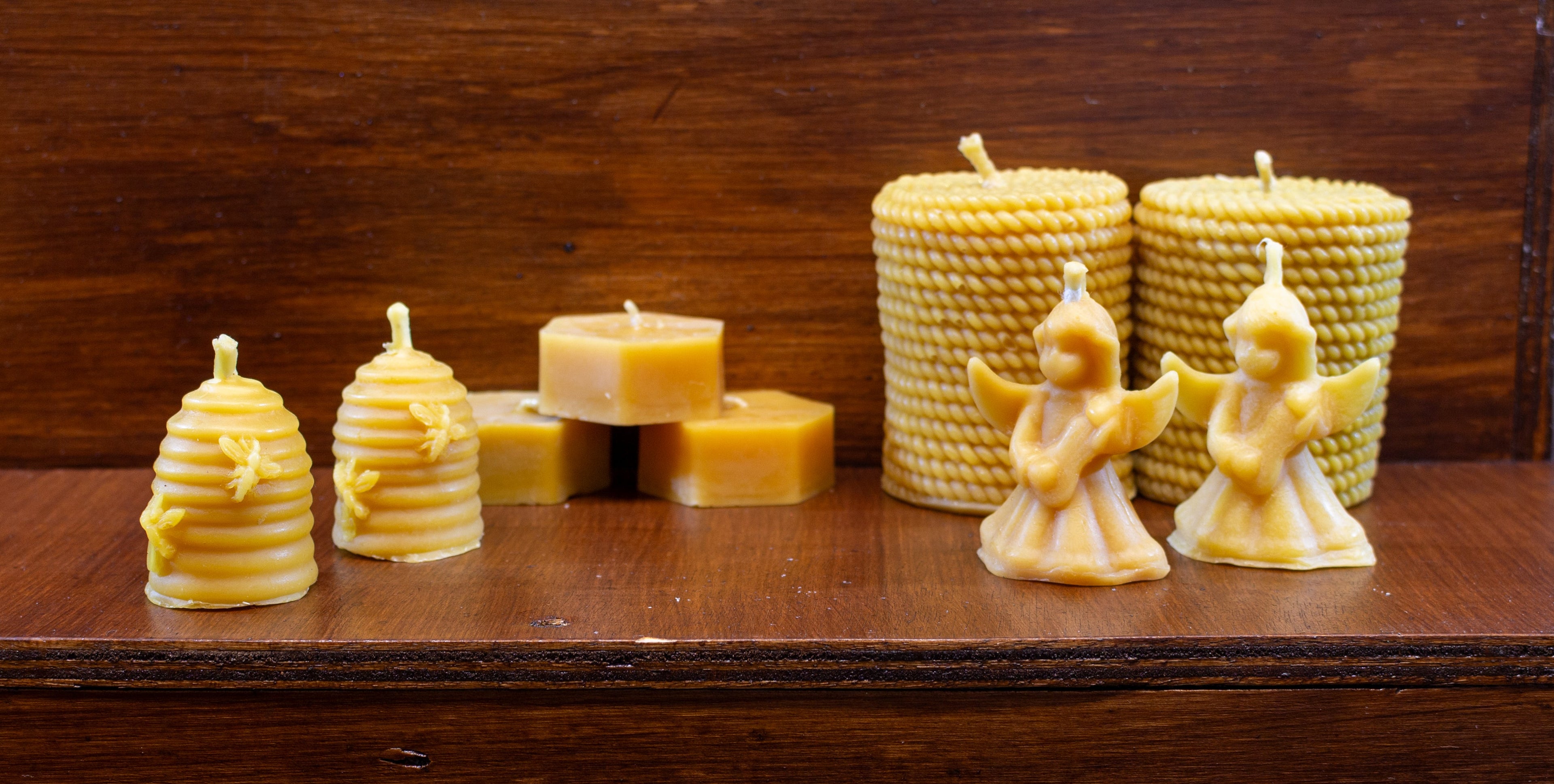 Bougies artisanales 100% cire d'abeille