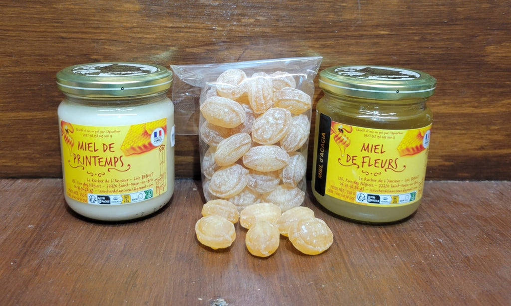 Coffret dégustation - Miels 250g - Bonbons au Miel