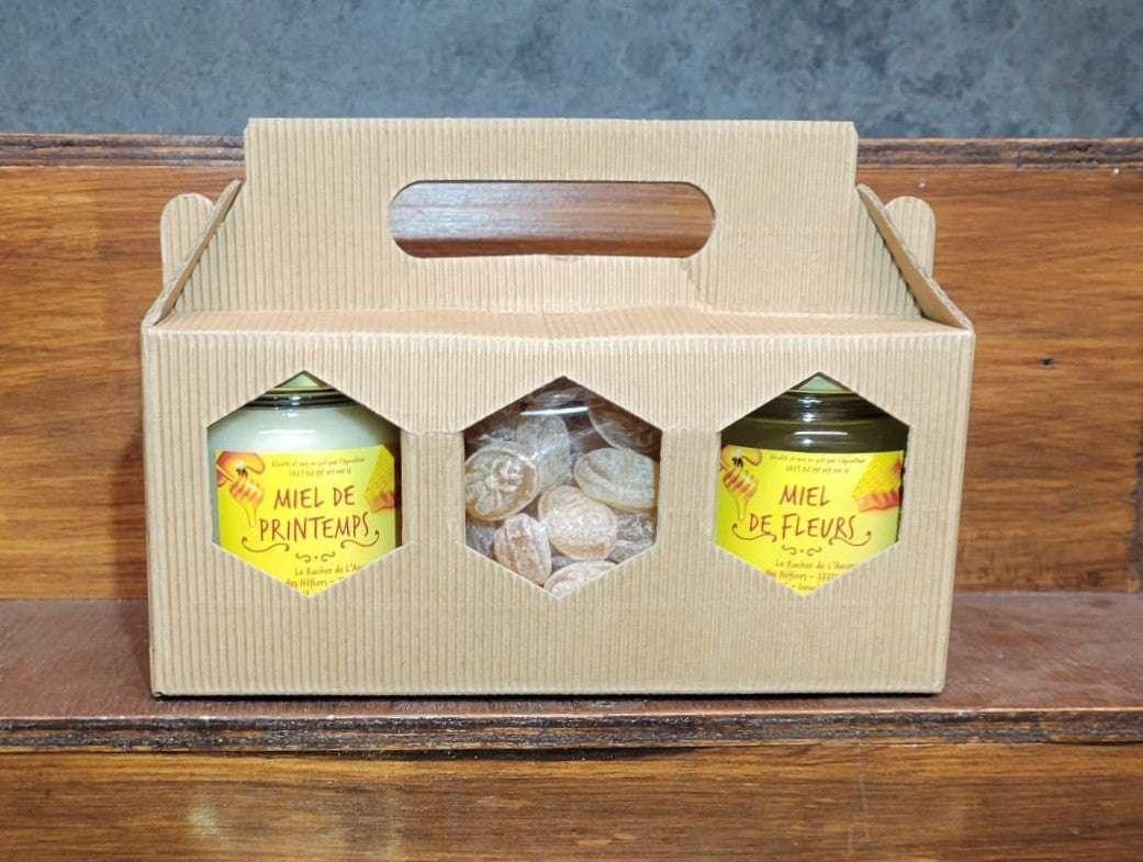Coffret dégustation - Miels 250g - Bonbons au Miel