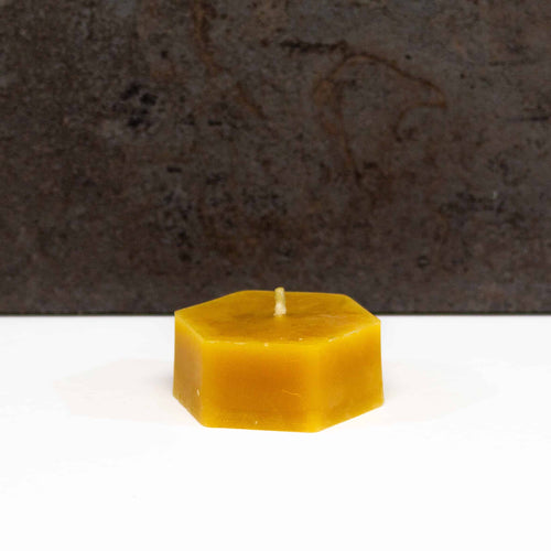 Bougie alvéole en cire d'abeille blanche