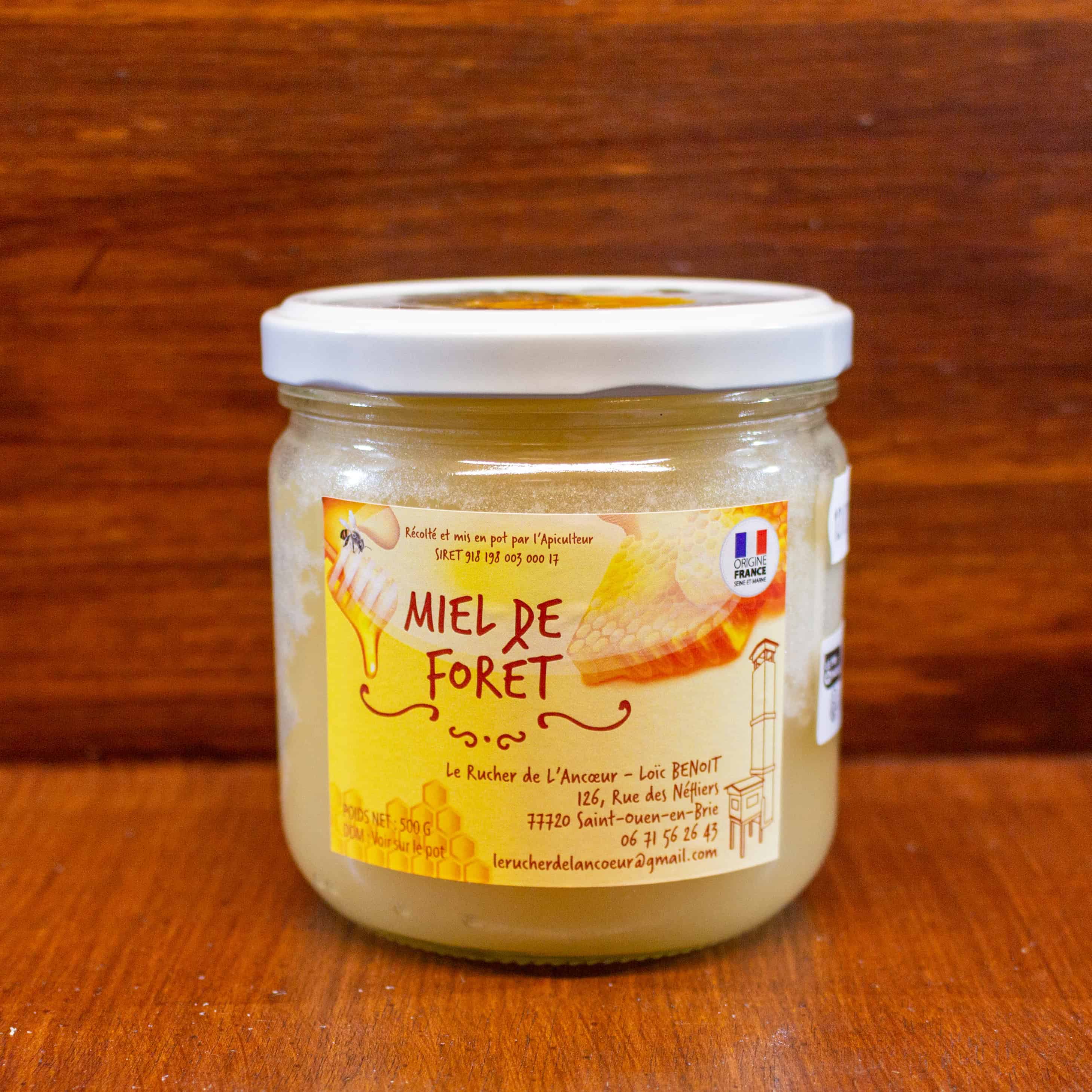 Pot de miel de forêt 500g - Le Rucher de l'Ancoeur, Seine-et-Marne