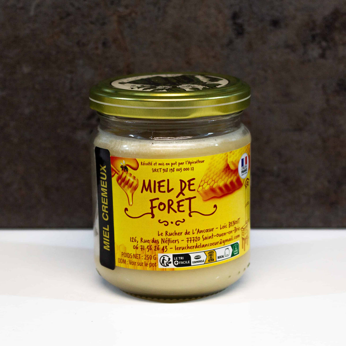 Miel de forêt crémeux 250grs