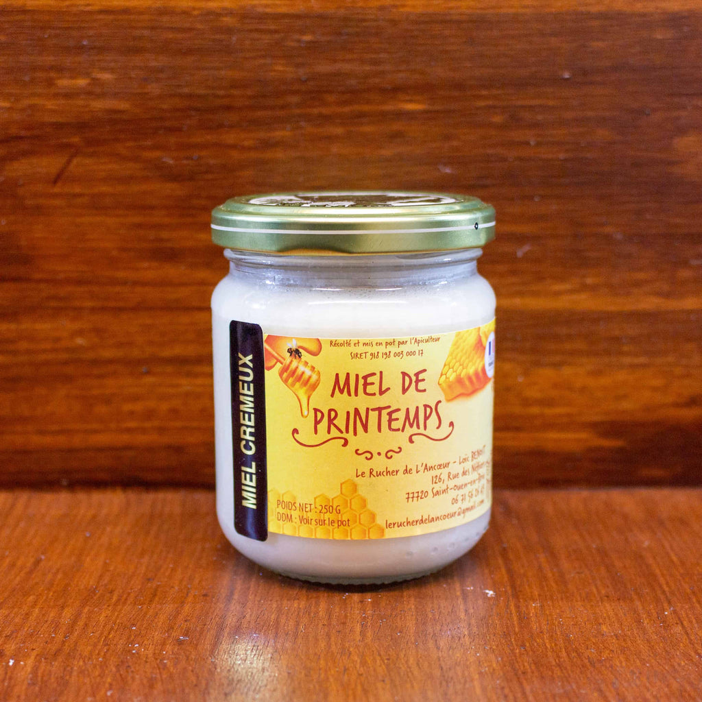 Pot de miel de printemps crémeux 250g - Le Rucher de l'Ancoeur