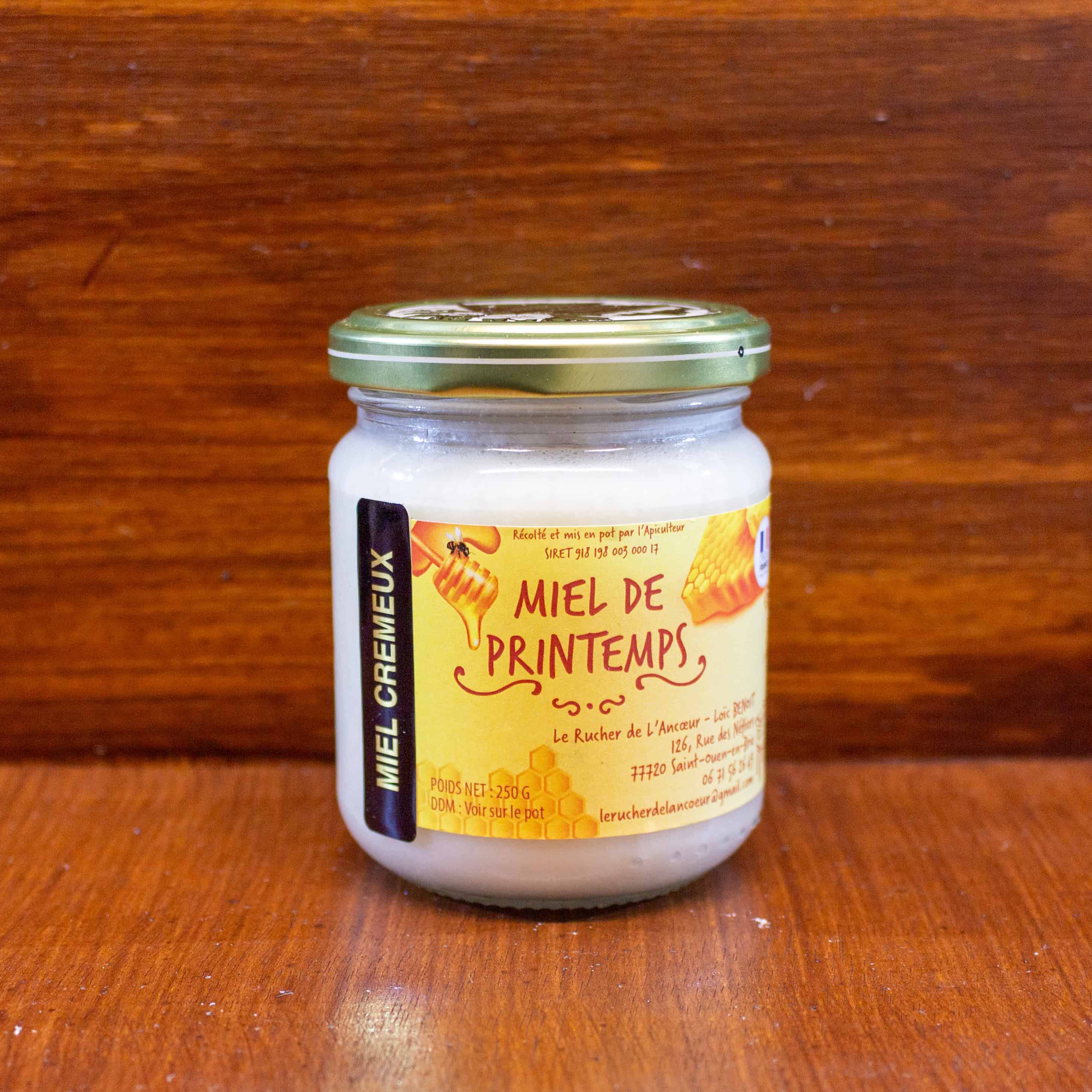 Pot de miel de printemps crémeux 250g - Le Rucher de l'Ancoeur